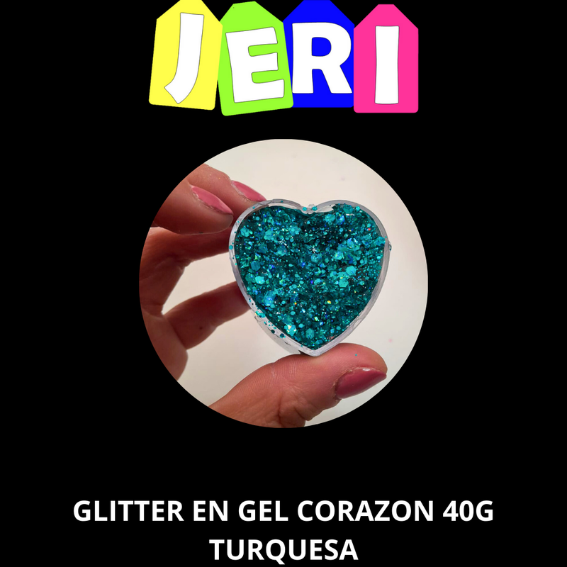 GLITTER EN GEL CORAZON 40G
