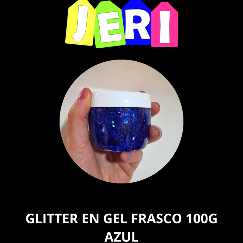 GLITTER EN GEL FRASCO 100G