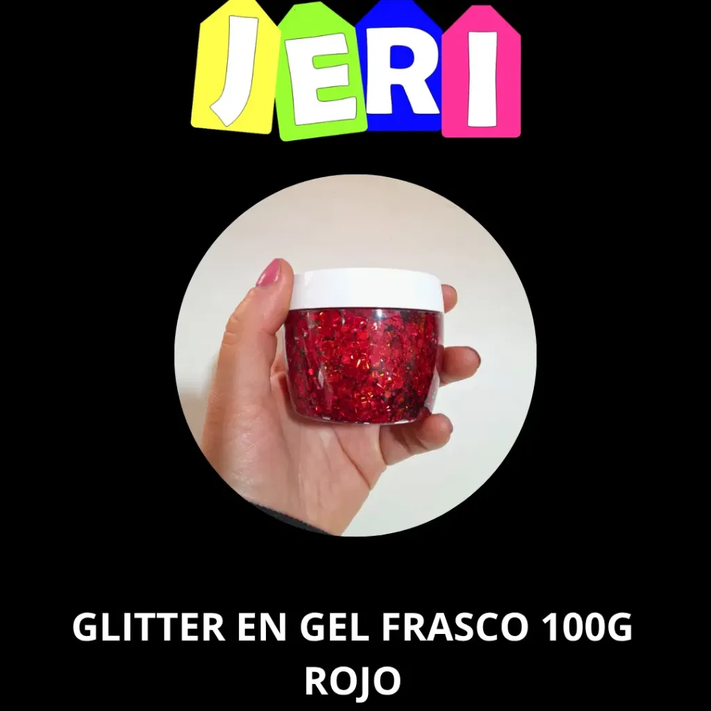 GLITTER EN GEL FRASCO 100G
