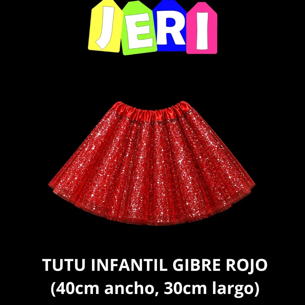 TUTU INFANTIL GIBRE (ROJO)