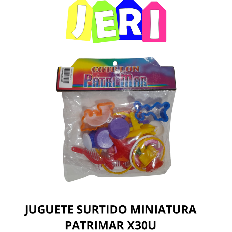 JUGUETE SURTIDO MINIATURA PATRIMAR X30U