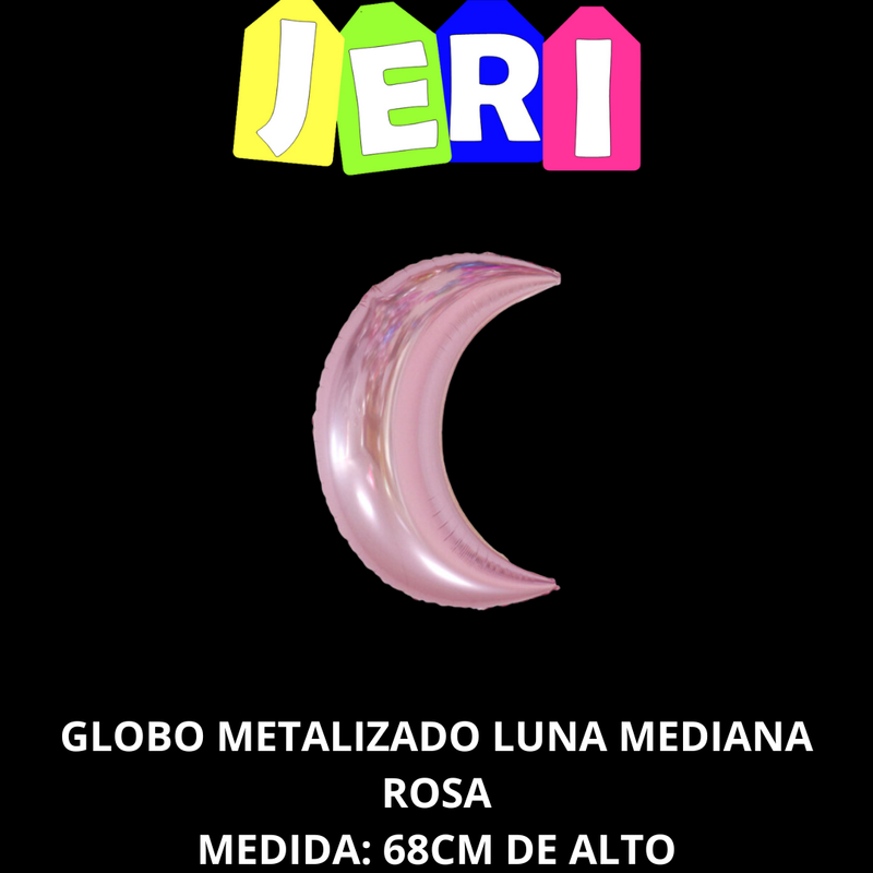 GLOBO METALIZADO LUNA MEDIANA