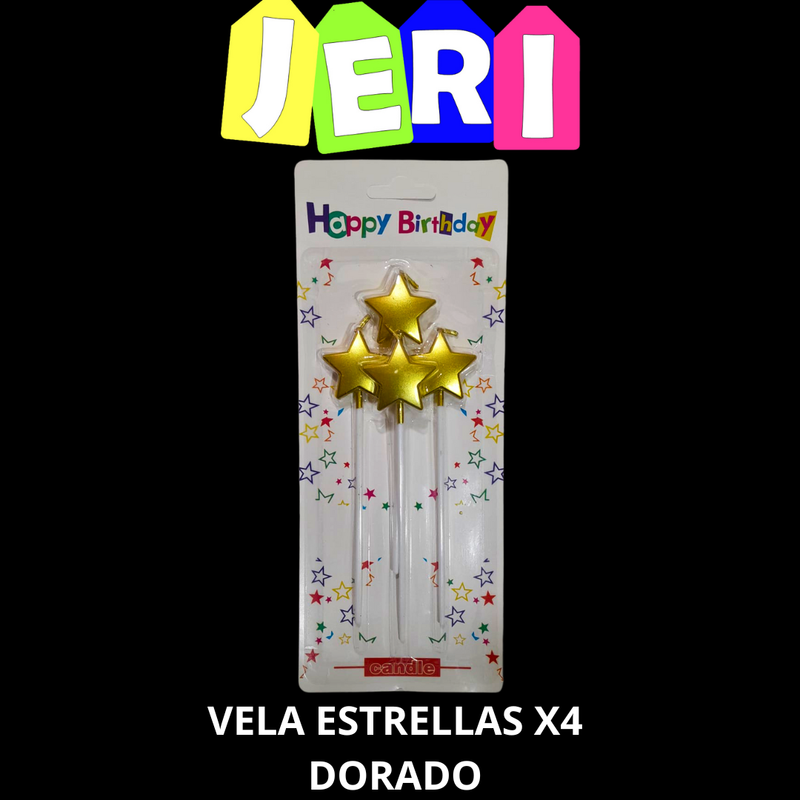 VELA ESTRELLAS X4U (DORADO)