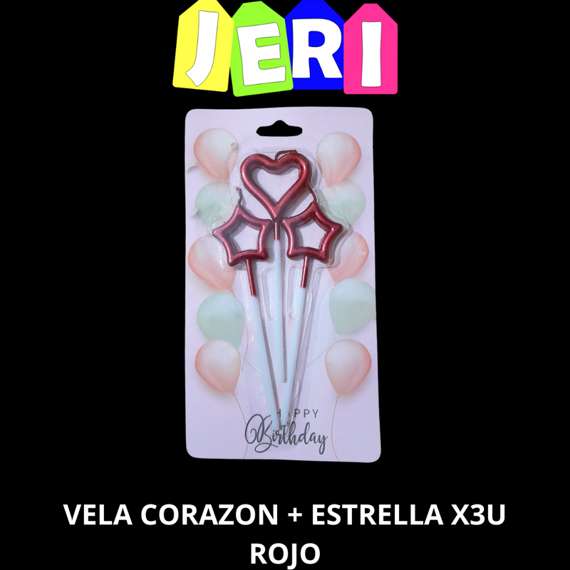 VELA CORAZON + ESTRELLA X3U