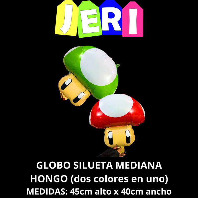 GLOBO SILUETA MEDIANA HONGOS