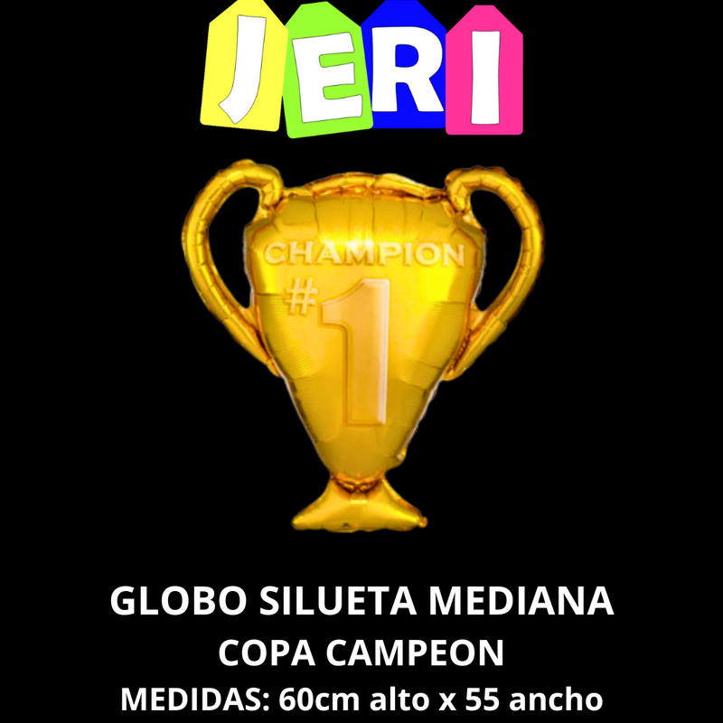 GLOBO SILUETA MEDIANA COPA CAMPEON