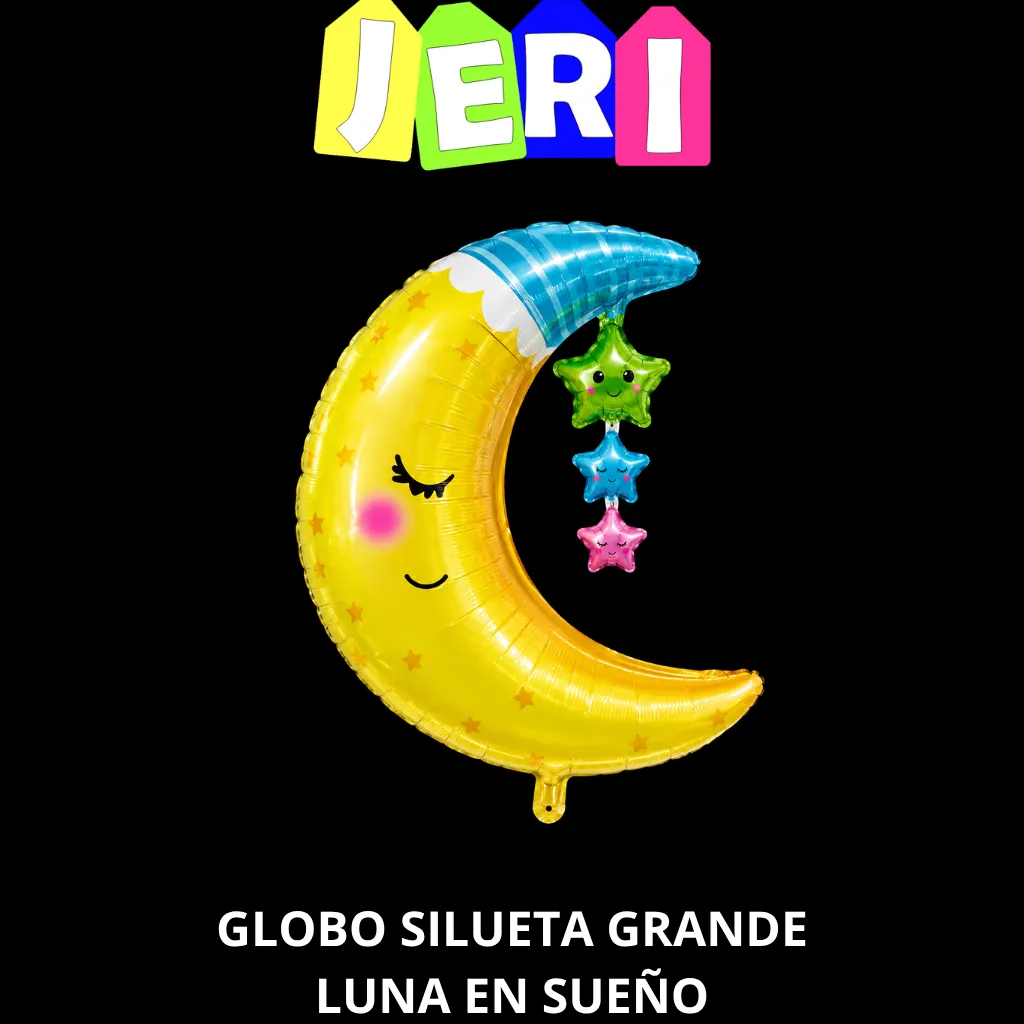 GLOBO SILUETA GRANDE LUNA EN SUEÑOS