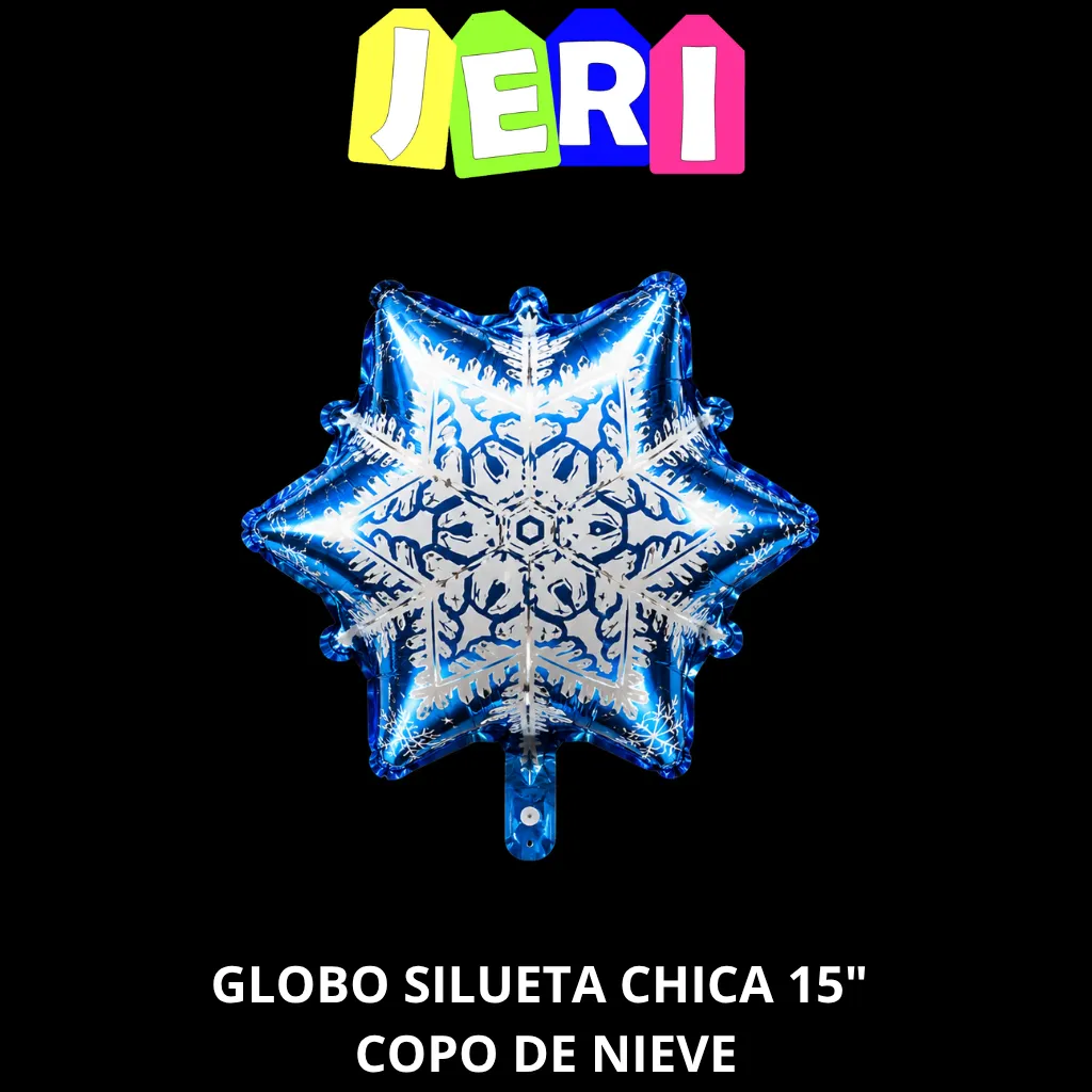 GLOBO SILUETA CHICA 15" COPO DE NIEVE
