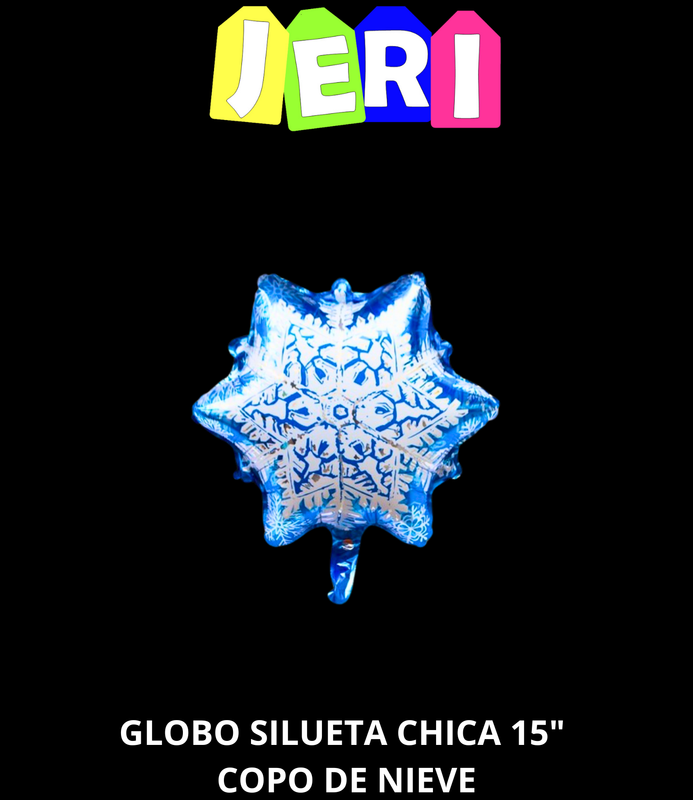 GLOBO SILUETA CHICA 15" COPO DE NIEVE