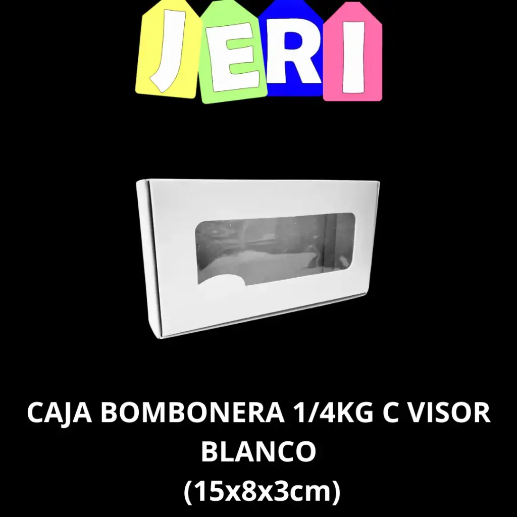CAJA BOMBONERA 1/4KG C/ VISOR