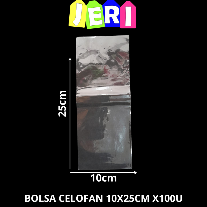 BOLSA CELOFAN 10X25CM X100U