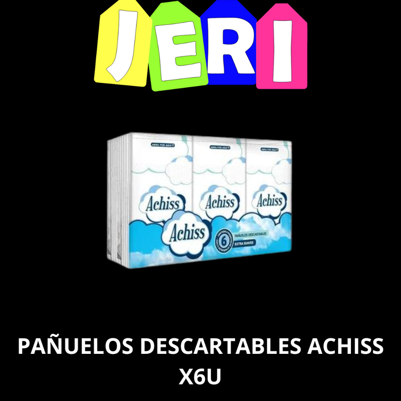 [3030] PAÑUELOS DESCARTABLES ACHISS X6U