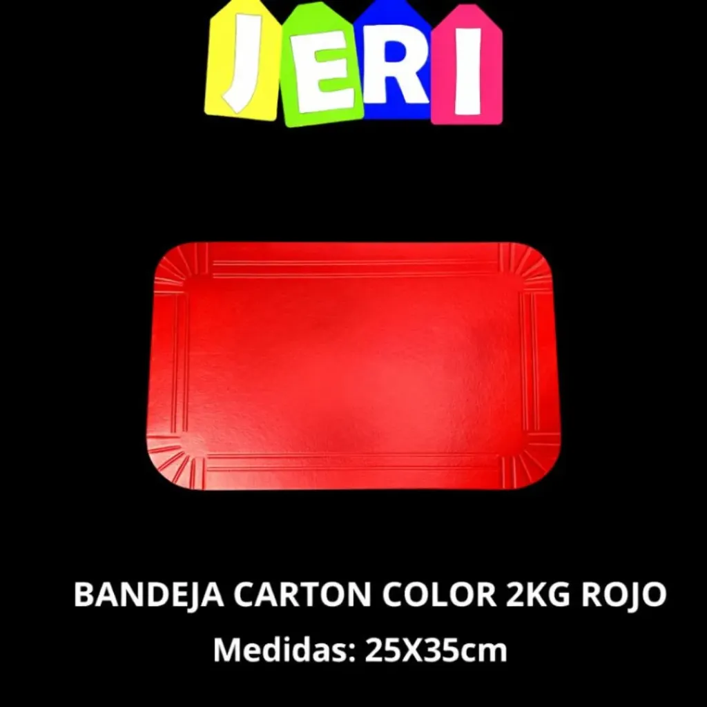 BANDEJA CARTON COLOR 2KG
