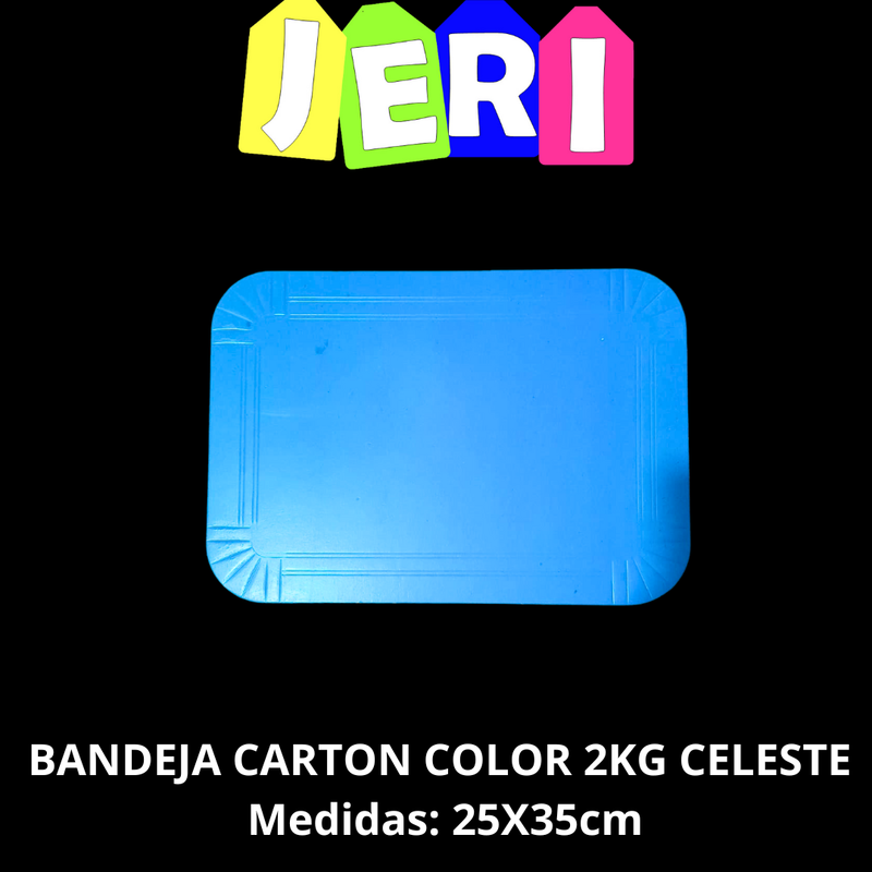 BANDEJA CARTON COLOR 2KG