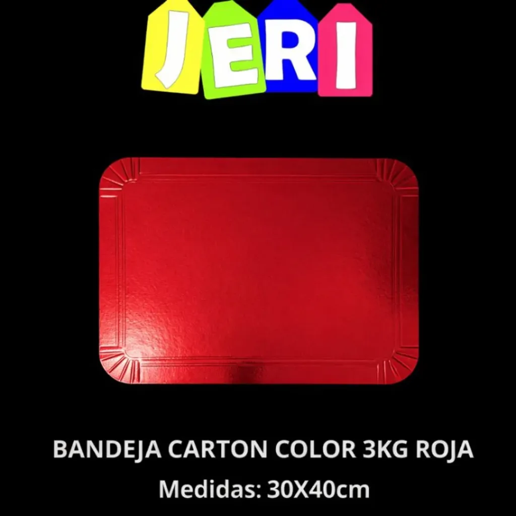 BANDEJA CARTON COLOR 3KG