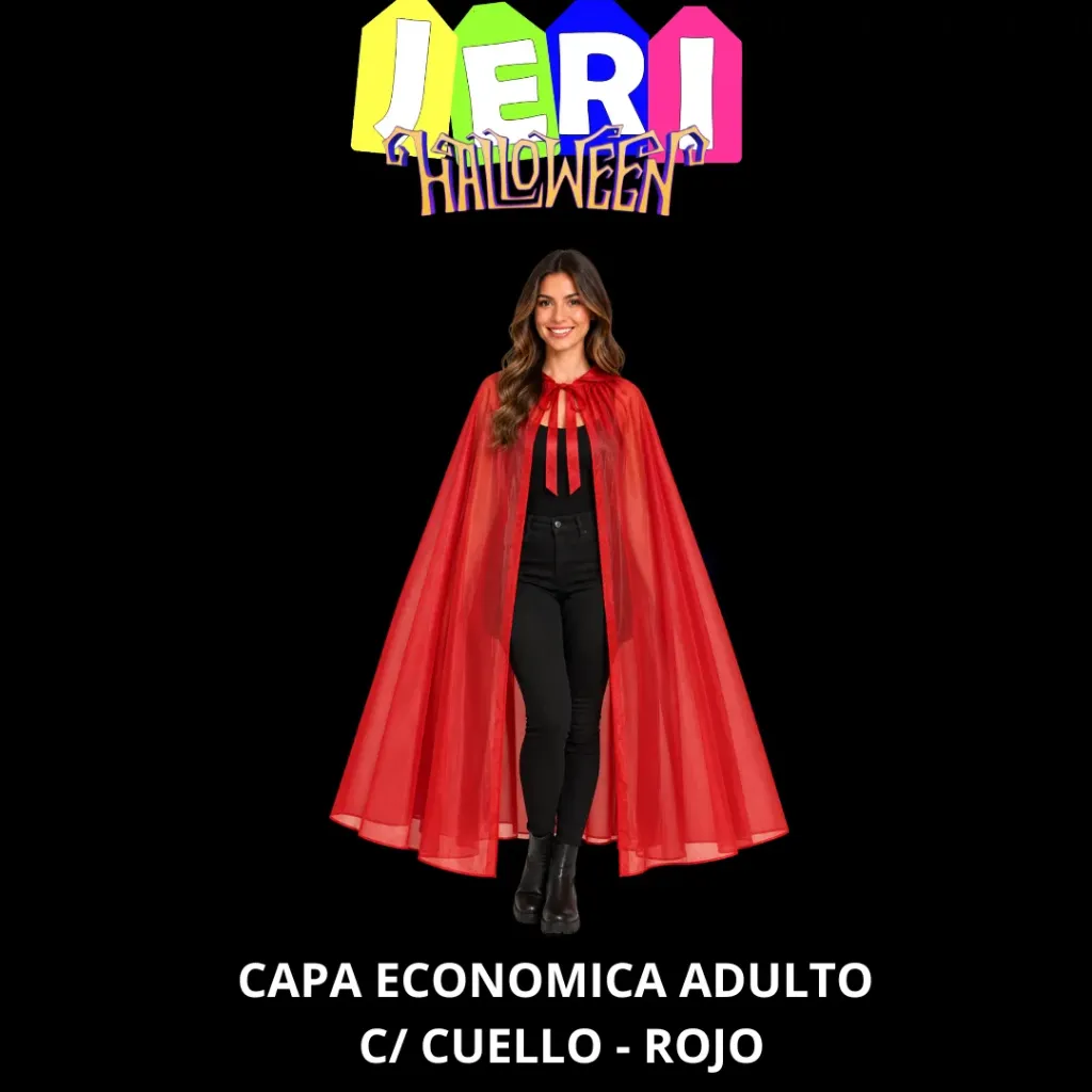HALL CAPA ECONOMICA ADULTO C/ CUELLO (ROJO)