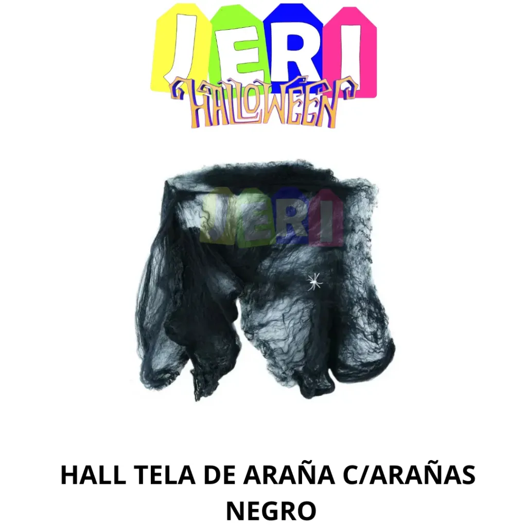 HALL TELA DE ARAÑA C/ ARAÑAS (NEGRO)
