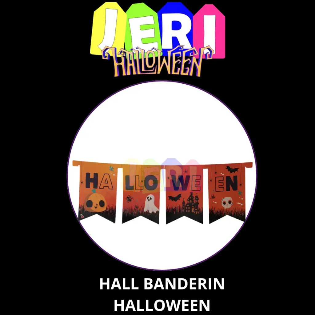 HALL BANDERIN HALLOWEEN FRASE
