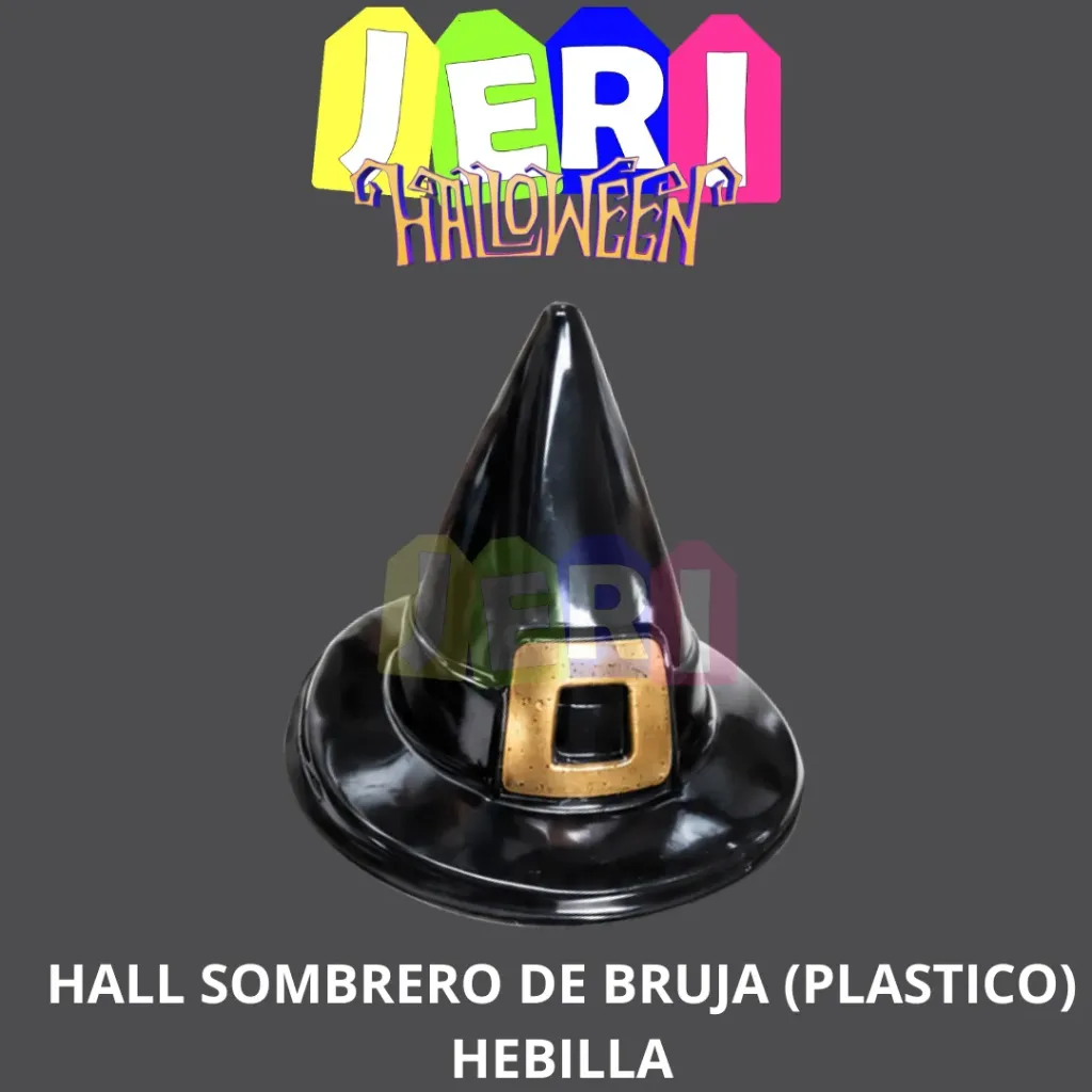 HALL SOMBRERO DE BRUJA (PLASTICO)