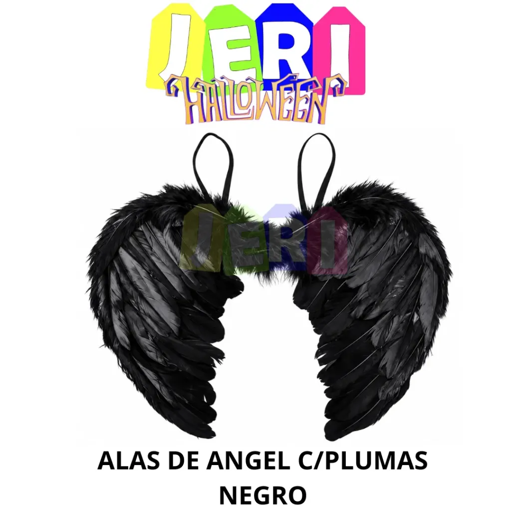 HALL ALAS DE ANGEL C/ PLUMAS (NEGRO)