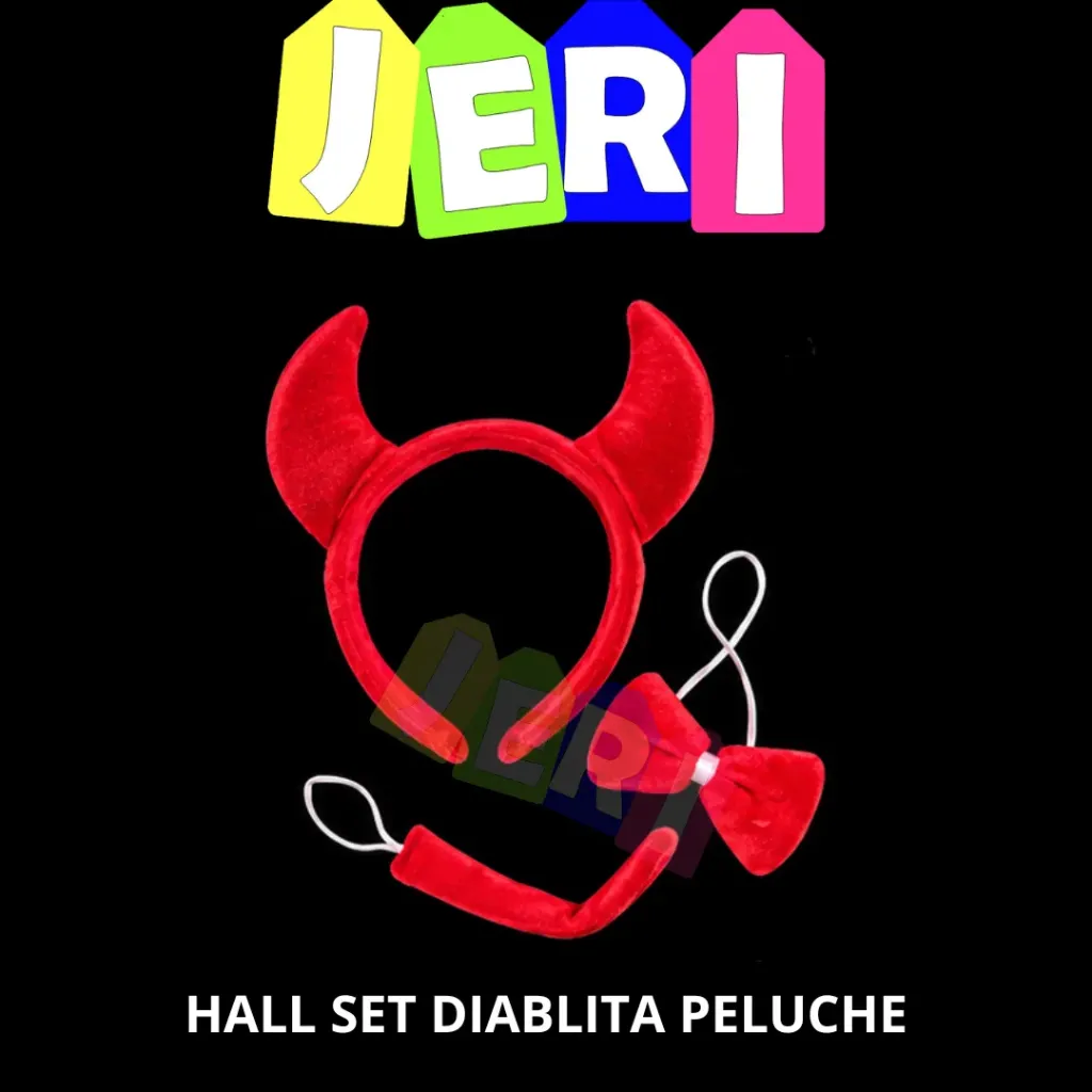HALL SET DIABLITA PELUCHE
