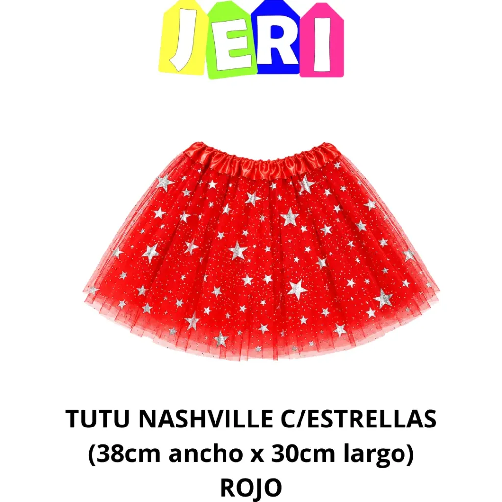 TUTU INFANTIL C/ ESTRELLA (ROJO)