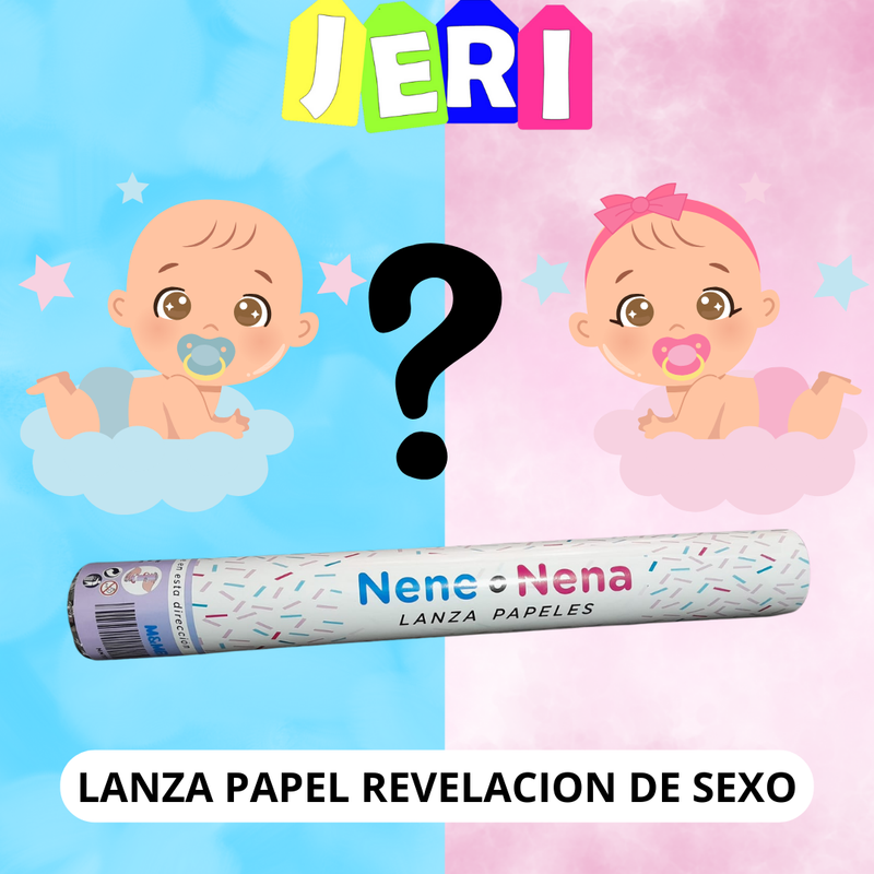 LANZA PAPEL REVELACION DE SEXO (ROSA)