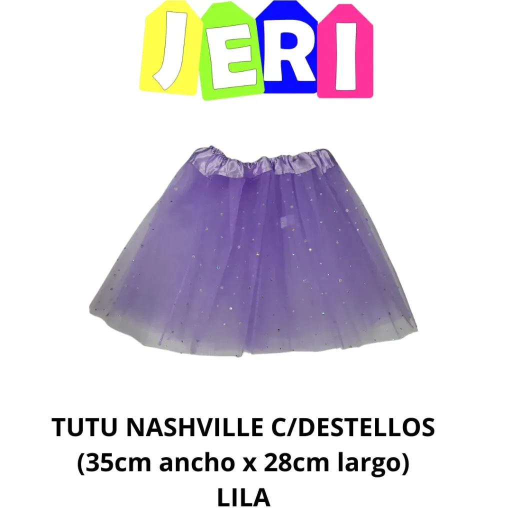 TUTU INFANTIL C/ DESTELLOS (LILA)