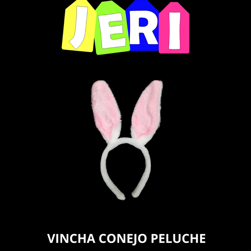 VINCHA CONEJO PELUCHE