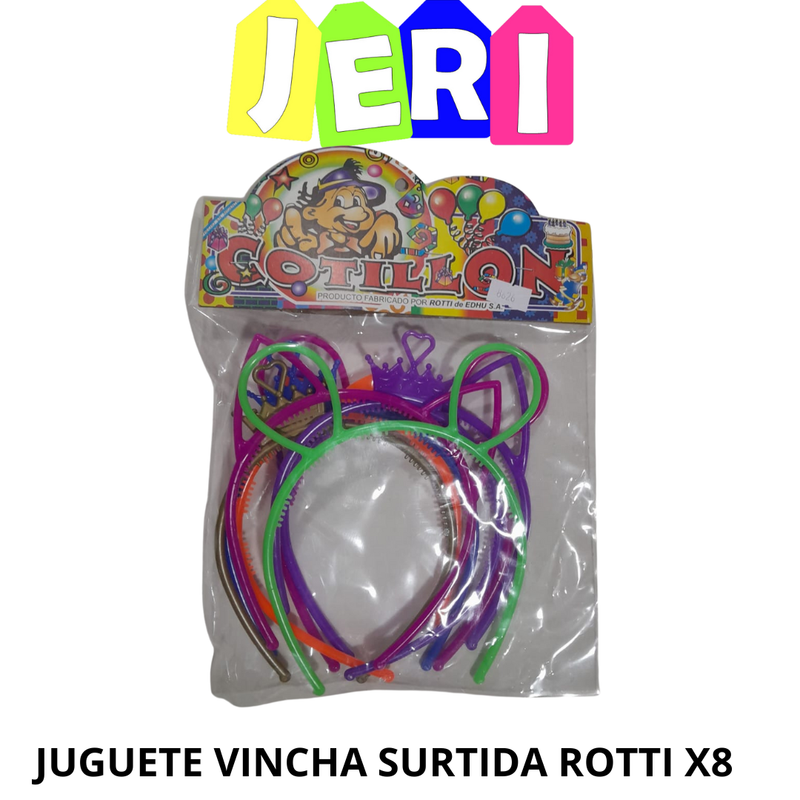 JUGUETE VINCHA SURTIDO X8U