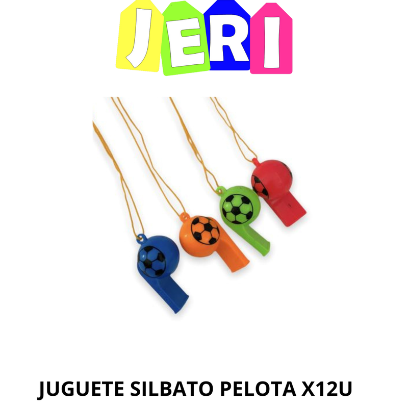[8065] JUGUETE SILBATO FUTBOL X12U