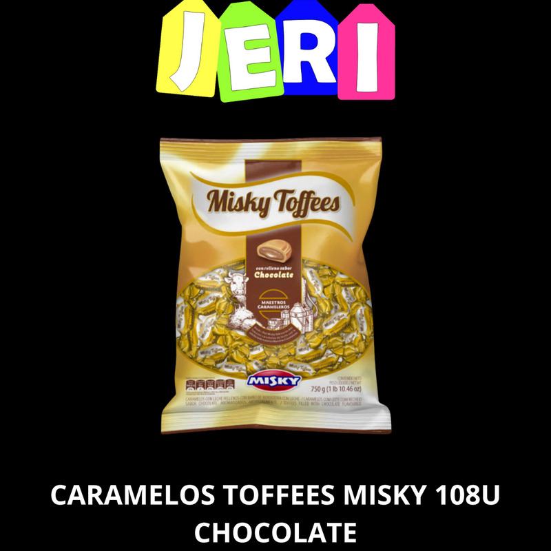CARAMELOS TOFFEES MISKY 108U CHOCOLATE
