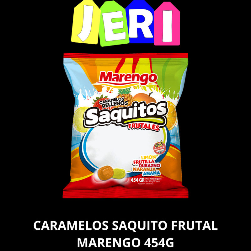 CARAMELOS SAQUITO FRUTAL MARENGO 454G