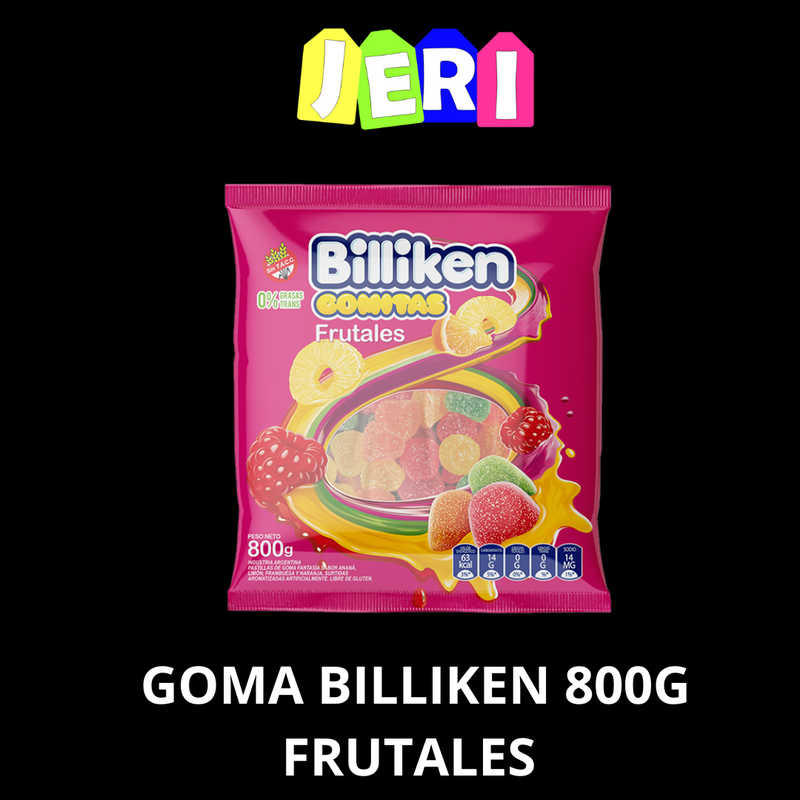 GOMA BILLIKEN 800G FRUTALES