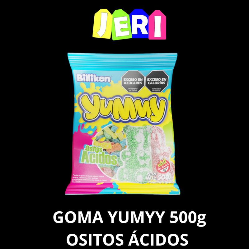 GOMA YUMMY 500G OSITOS ACIDOS