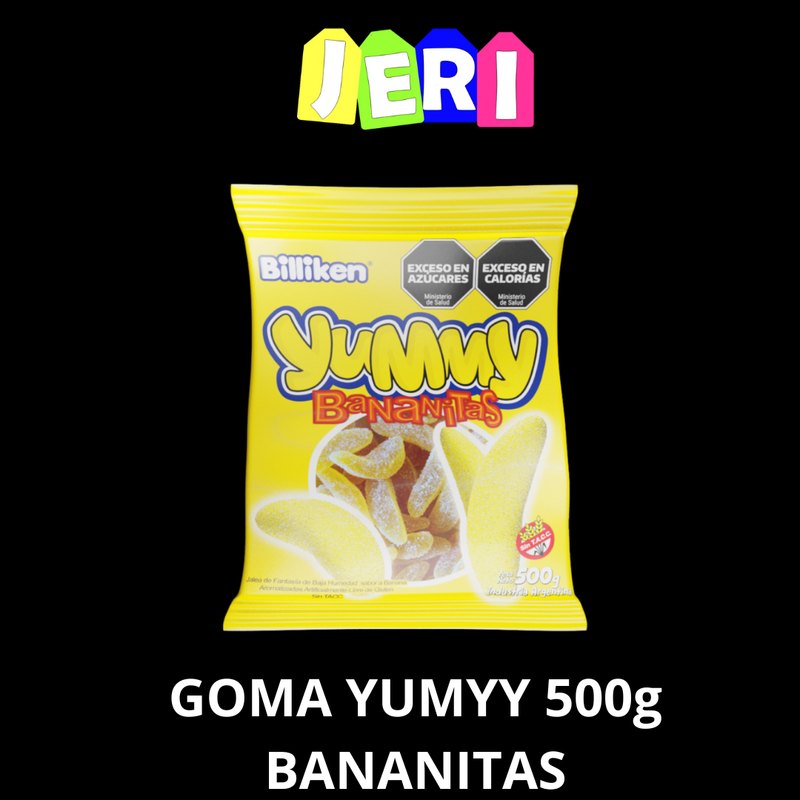 GOMA YUMMY 500G BANANITAS