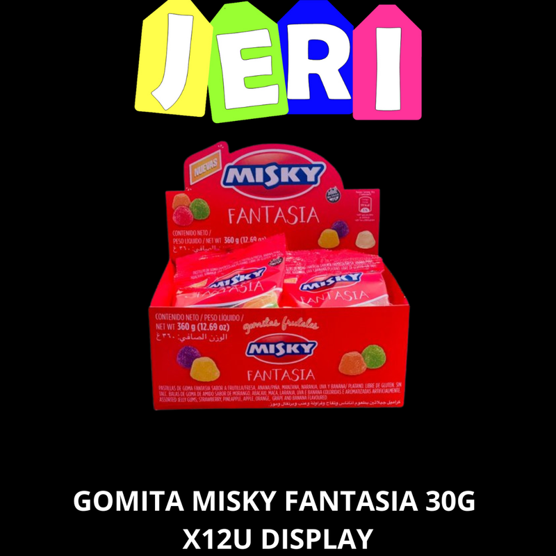 GOMITA MISKY FANTASIA 25G X12U DISPLAY
