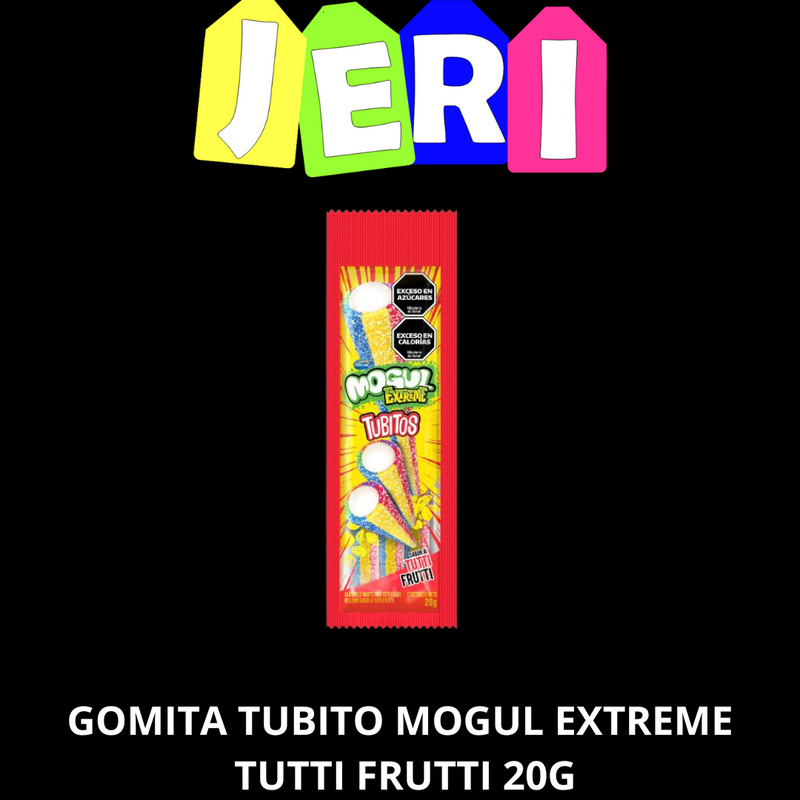 GOMITA TUBITO MOGUL EXTREME TUTTI FRUTTI 20G