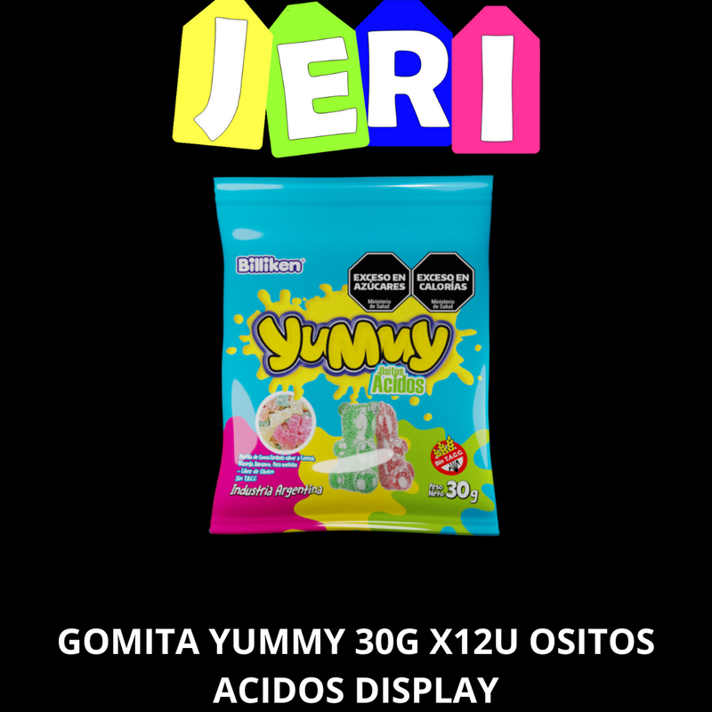 GOMITA YUMMY 30G OSITOS X12U DISPLAY