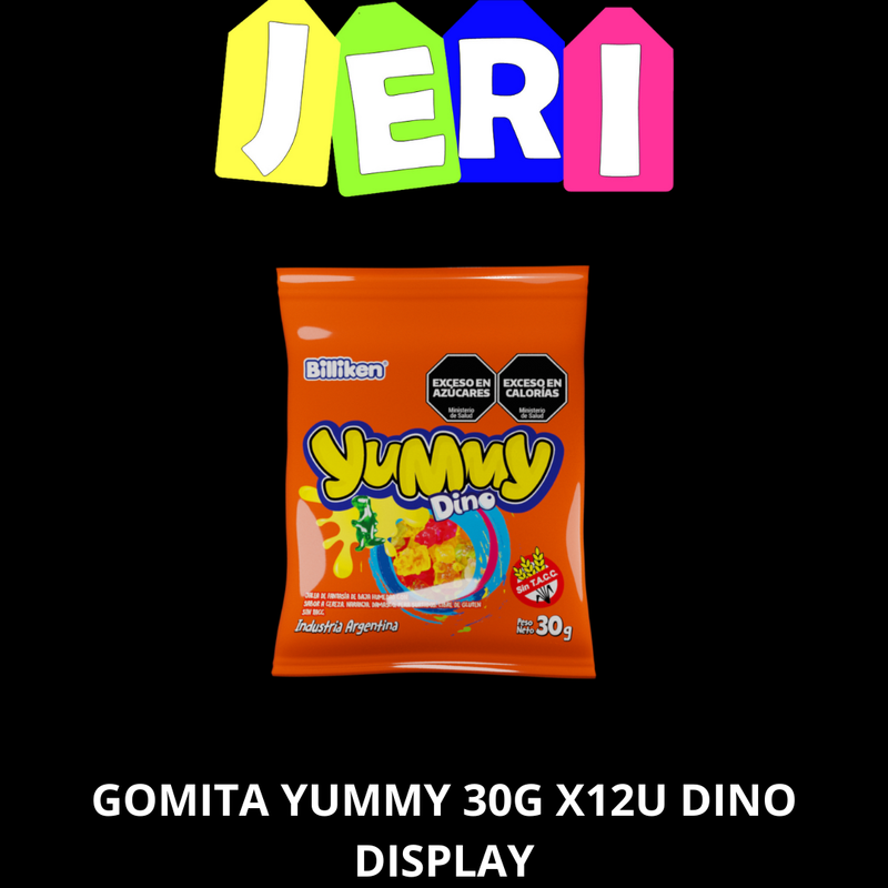GOMITA YUMMY 30G DINO X12U DISPLAY