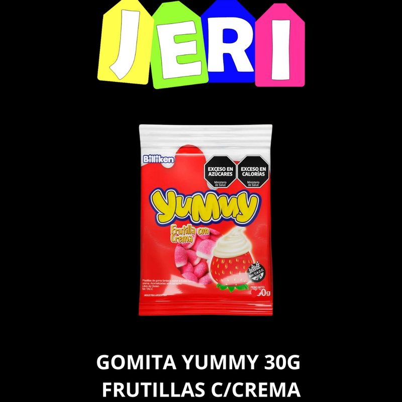 GOMITA YUMMY 30G FRUTILLA C/ CREMA