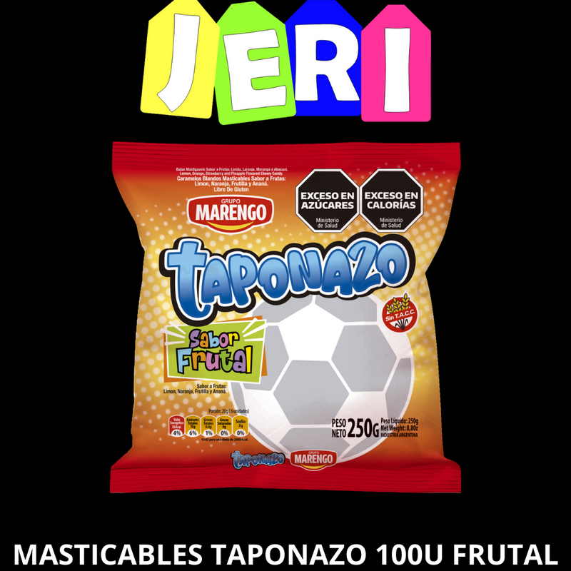 MASTICABLES TAPONAZO 100U FRUTAL