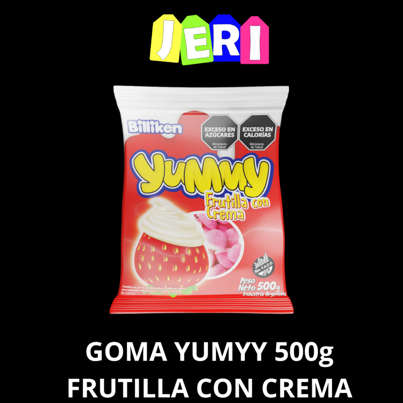 GOMA YUMMY 500G FRUTILLA C/ CREMA