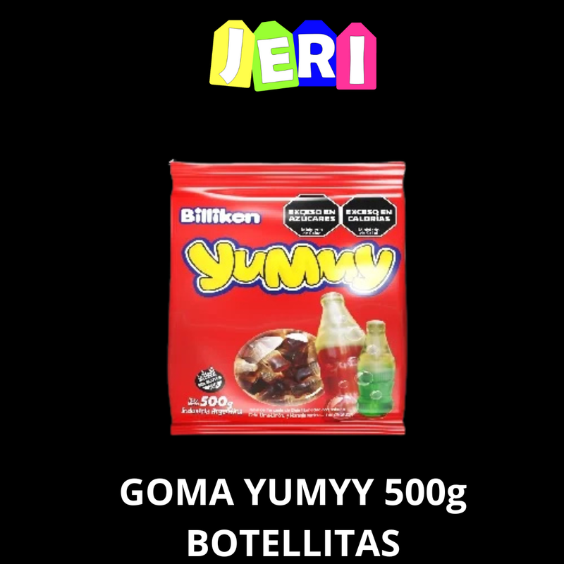GOMA YUMMY 500G BOTELLITAS