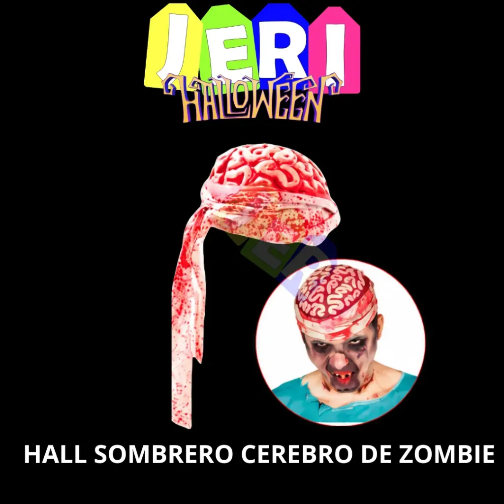 HALL SOMBRERO CEREBRO DE ZOOMBIE