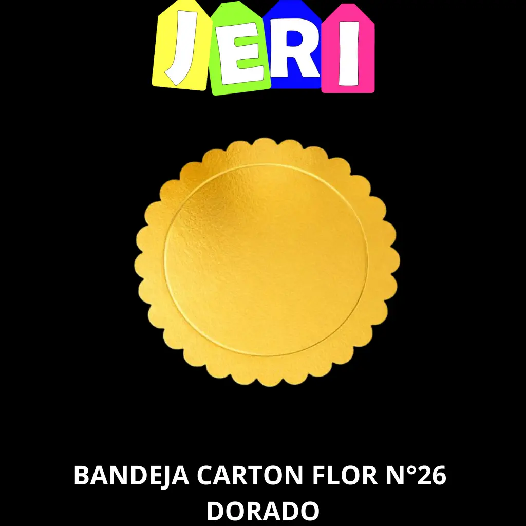 BANDEJA CARTON FLOR N° 26 (DORADO)