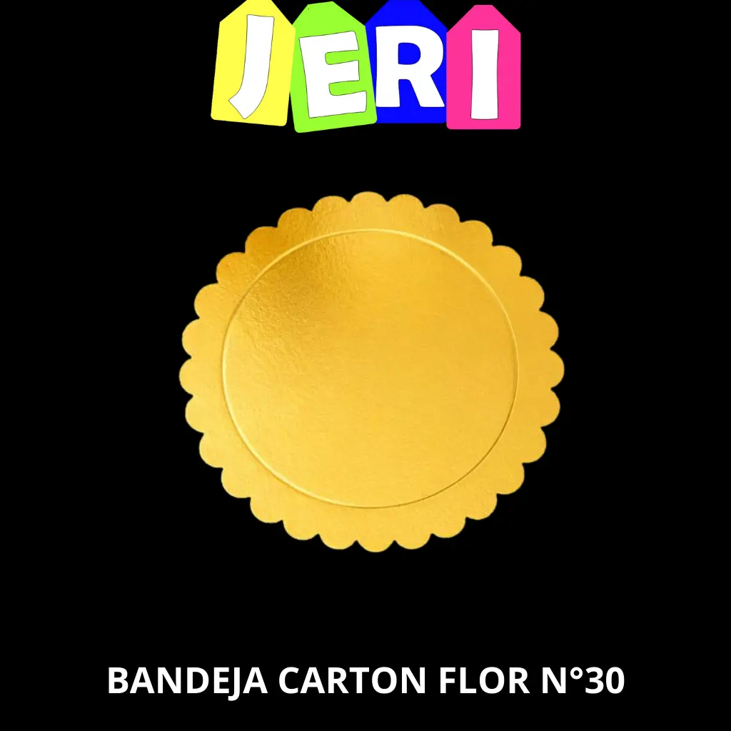 BANDEJA CARTON FLOR N° 30 (DORADO)