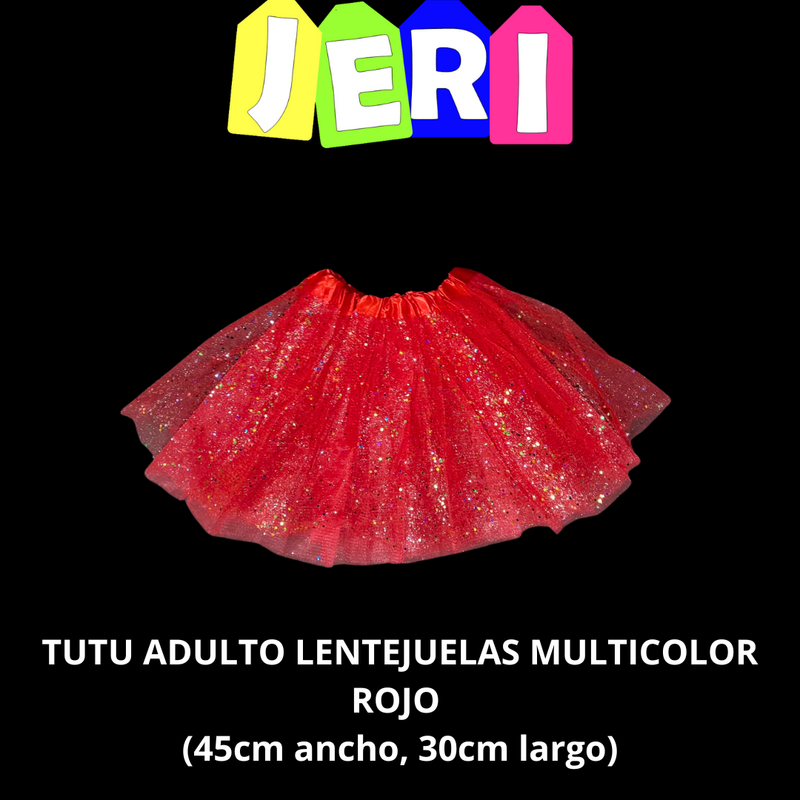 TUTU ADULTO LENTEJUELAS MULTICOLOR