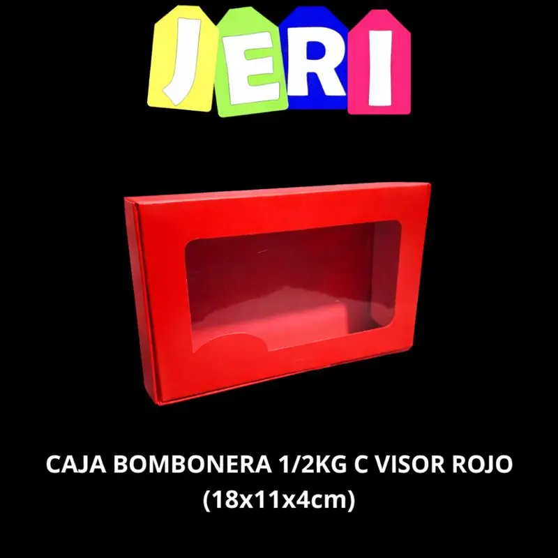 CAJA BOMBONERA 1/2KG C/ VISOR