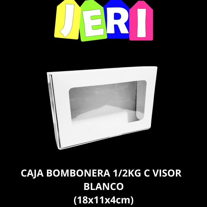 CAJA BOMBONERA 1/2KG C/ VISOR